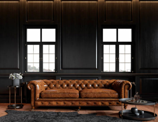 Tufted Leather Sofa
